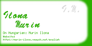 ilona murin business card